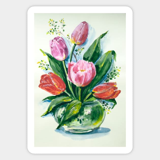 Bouquet of Tulips Sticker by JeLoTall